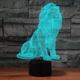 Creative Desktop Bedroom Night Light LED (Option: USB touch seven colors-Black background-USB)