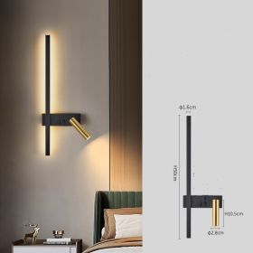 Living Room Sofa Background Wall With Spotlights (Option: Style17)