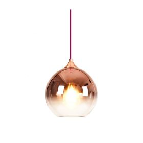Bedroom Bar Gradient Glass Ball Chandelier (Option: Rose Gold-15cm)