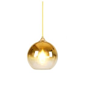 Bedroom Bar Gradient Glass Ball Chandelier (Option: Gold-25cm)