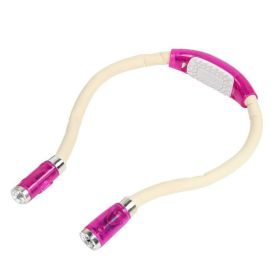 Portable LED Book Reading Lighting Hanging Light (Color: pink)