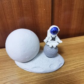 Astronauts Nordic Creativity Of Lunar Nightlight (Option: Blue-Monochromatic yellow light)