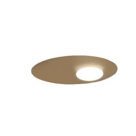 Nordic Style Bedroom Hallway Hallway Creative Designer Round Piece Chandelier (Option: Gold-Cap diameter 36cm)