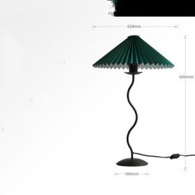 Japanese Minimalist Living Room Bedroom Lamp Bedside (Option: Green-Desk lamp)