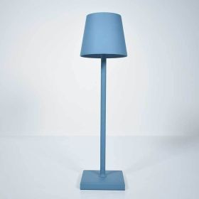 Simple Retro Creative Eye Protection Night Light Touch Wireless Charging (Option: Blue-Style B)