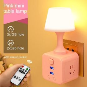 Remote Control Luminous Night Light (Option: Pink-CN)